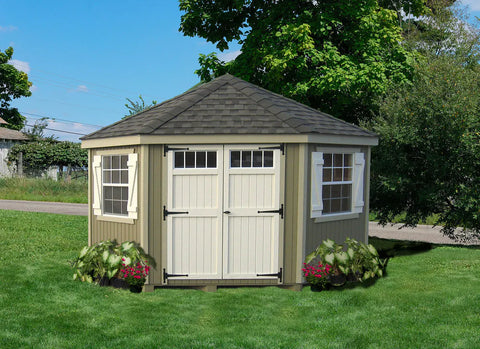 Colonial Five-Corner Shed By Little Cottage Company