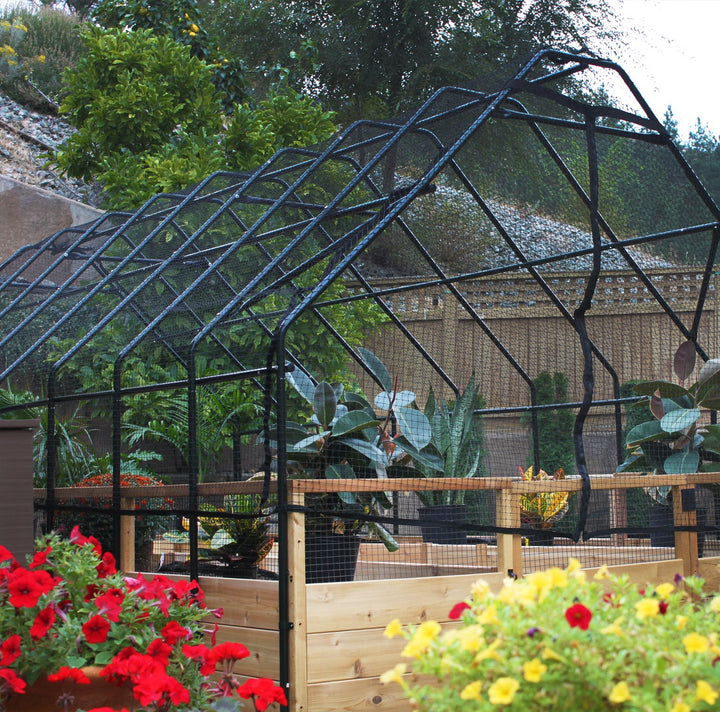 OLT Raised Cedar Garden Bed  With Bird Netting - 8'x8', 8'x12' or 8'x16'