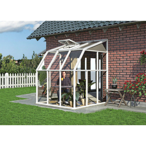 Sun Room 2 by Rion 6 and 8 foot Lean-to - World of Greenhouses - 3