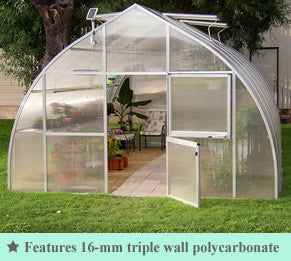 Riga XL Commercial Quality Greenhouse kit 14 Foot Wide 10 Foot High - World of Greenhouses - 1
