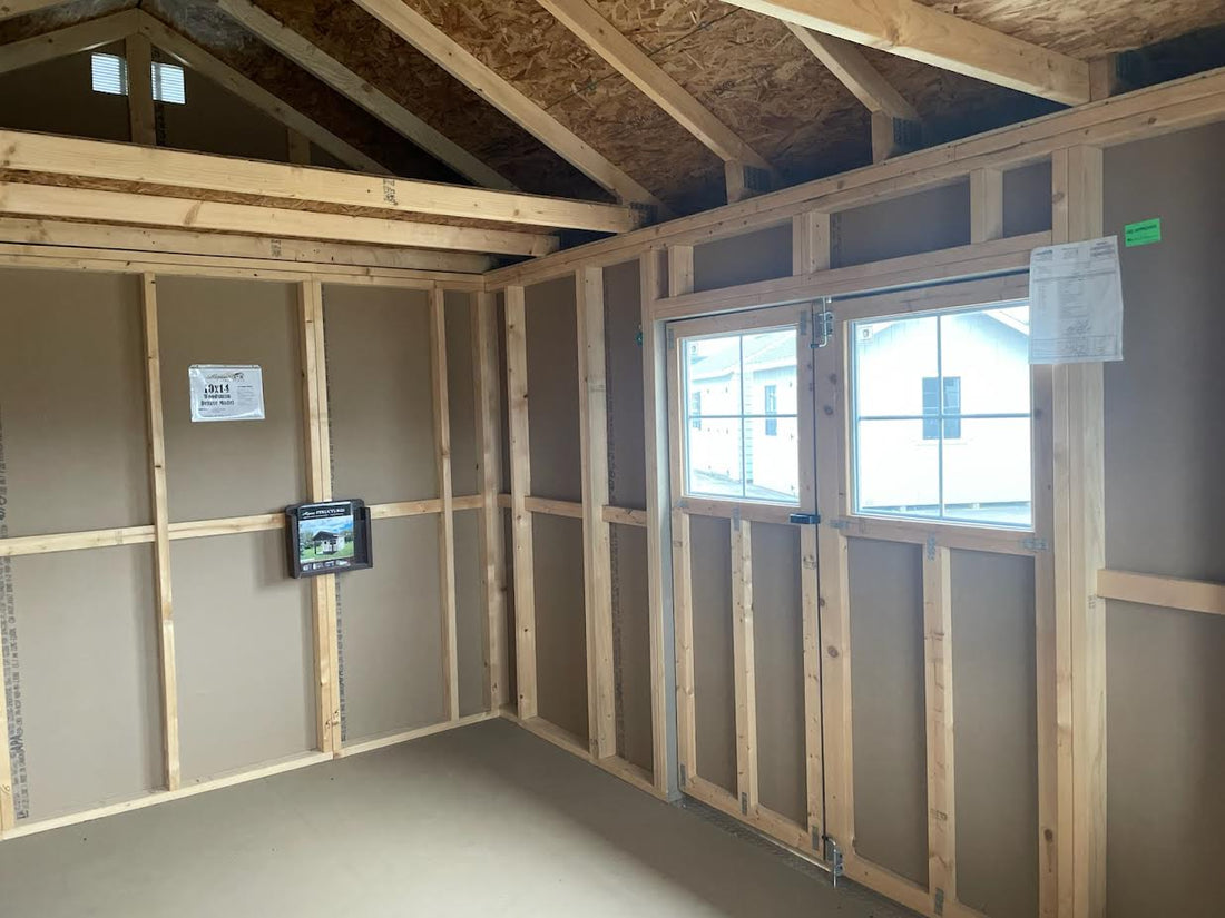 Woodsman Shed with Covered Deck and loft