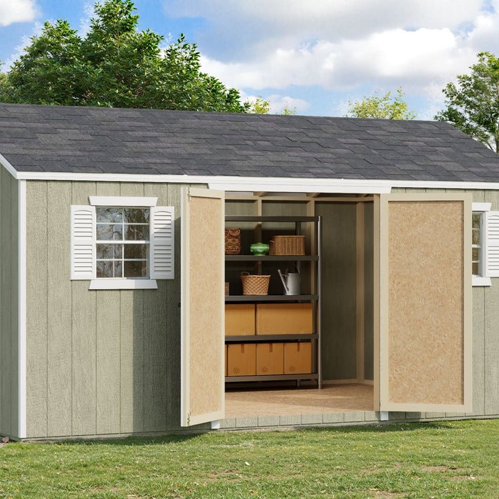 Value Workshop Shed in a real backyard setting