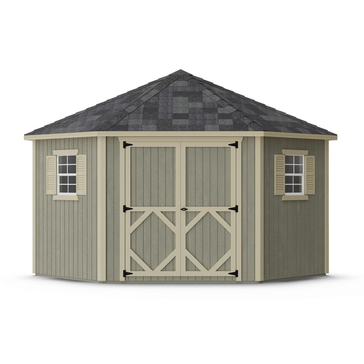 Classic Five-Corner Shed by Little Cottage Co. exterior view