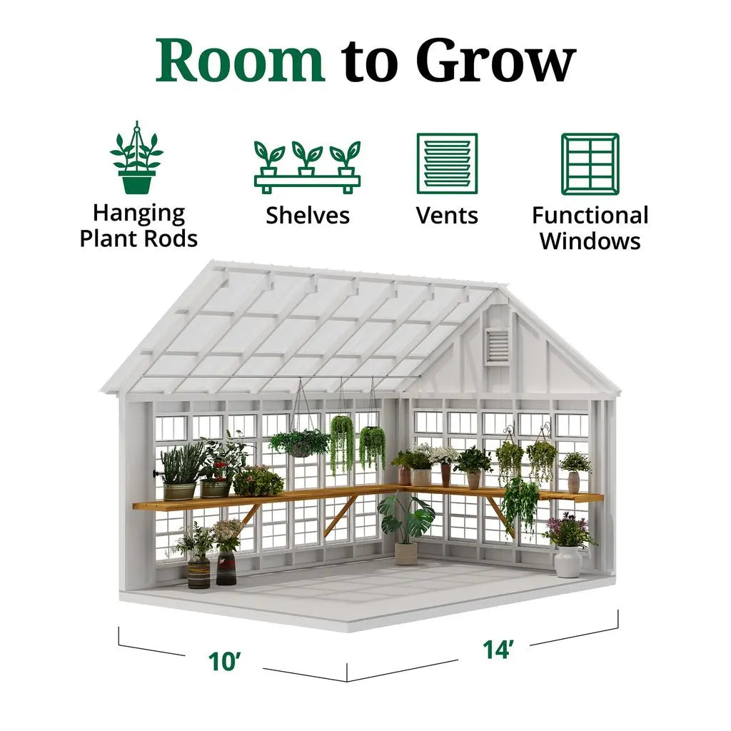 The Colonial Gable Greenhouse By Little Cottage Company