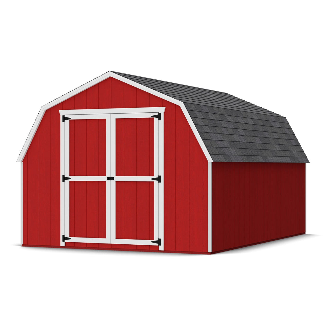 Value Gambrel Barn Shed 4 foot sidewalls by Little Cottage Co.