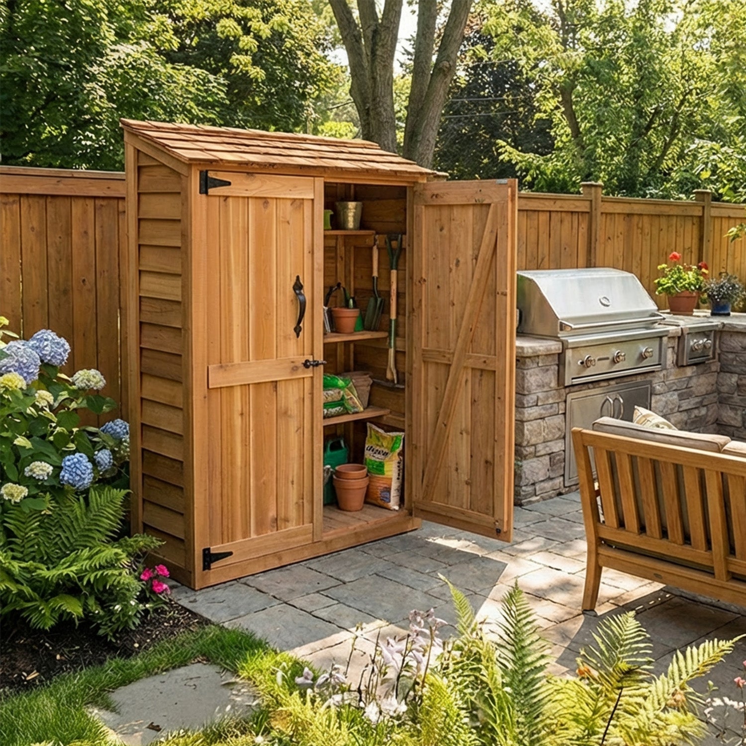 OLT Cedar Tool Shed 4’x2′