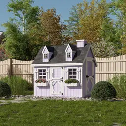 4x6 Cape Cod Playhouse in a lifestyle setting