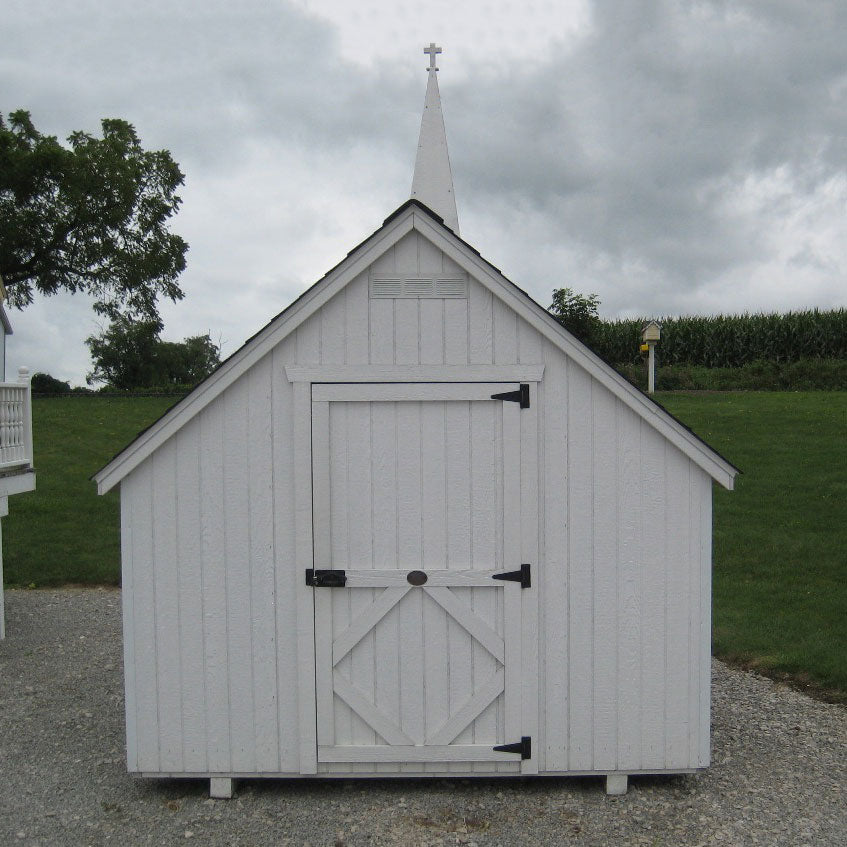 Little Cottage Chapel Playhouse back view