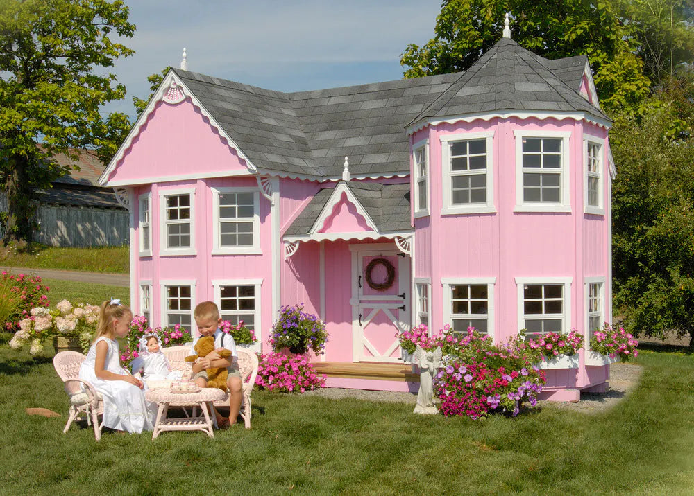 8x16 Sara's Victorian Mansion Playhouse exterior view