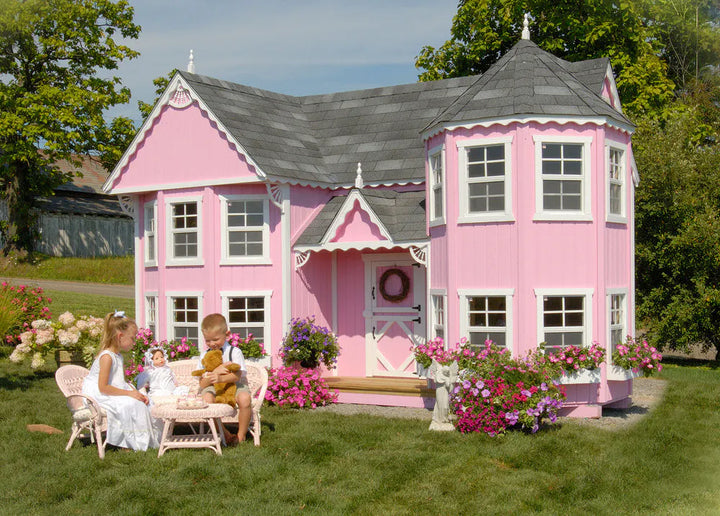 8x16 Sara's Victorian Mansion Playhouse exterior view