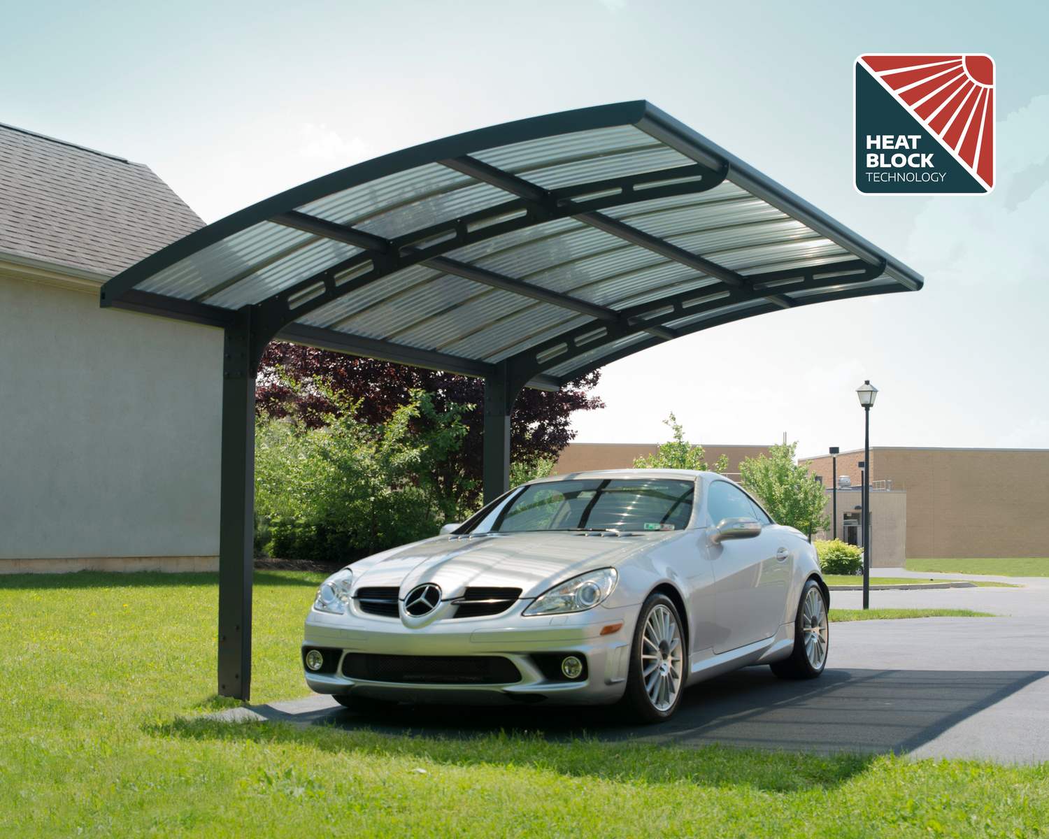 Arizona Single Carport Heat Block panels