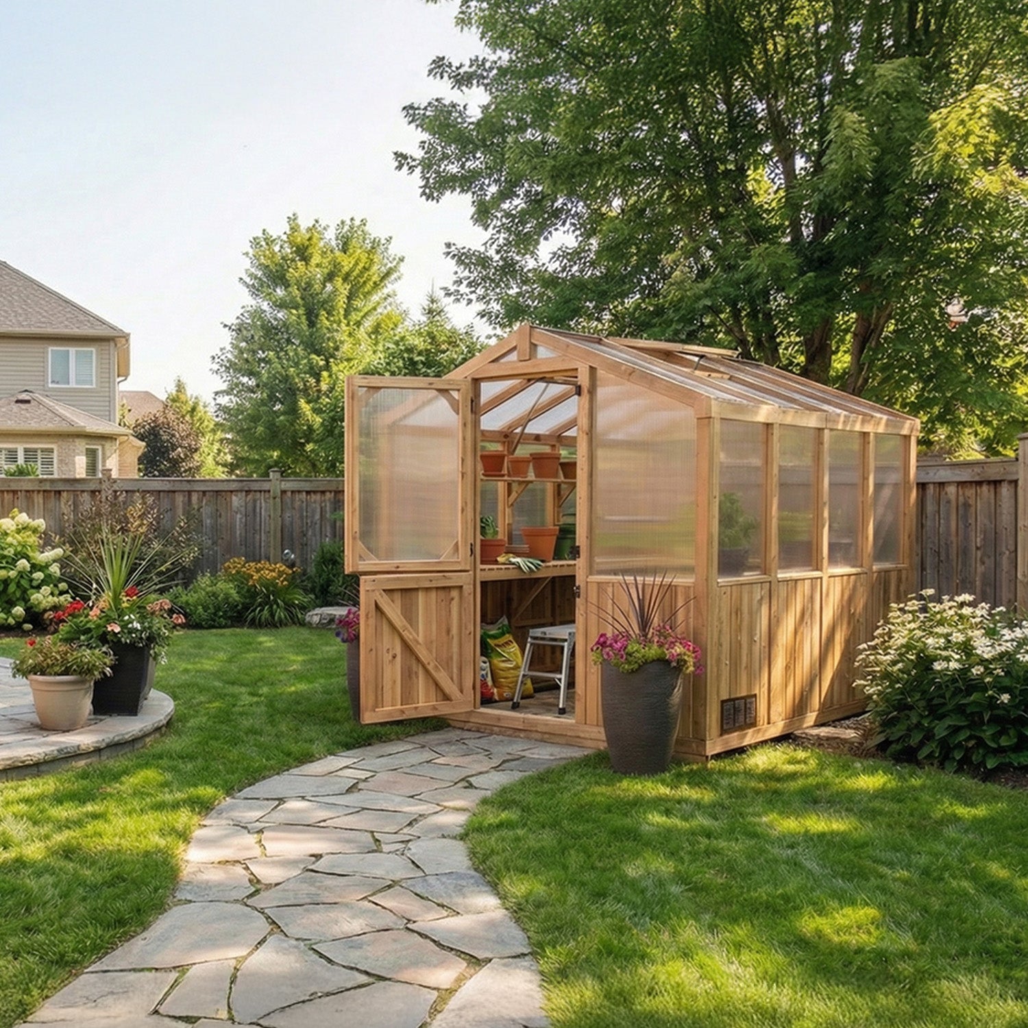 OLT Cedar Greenhouse 8x8 kit, view 2