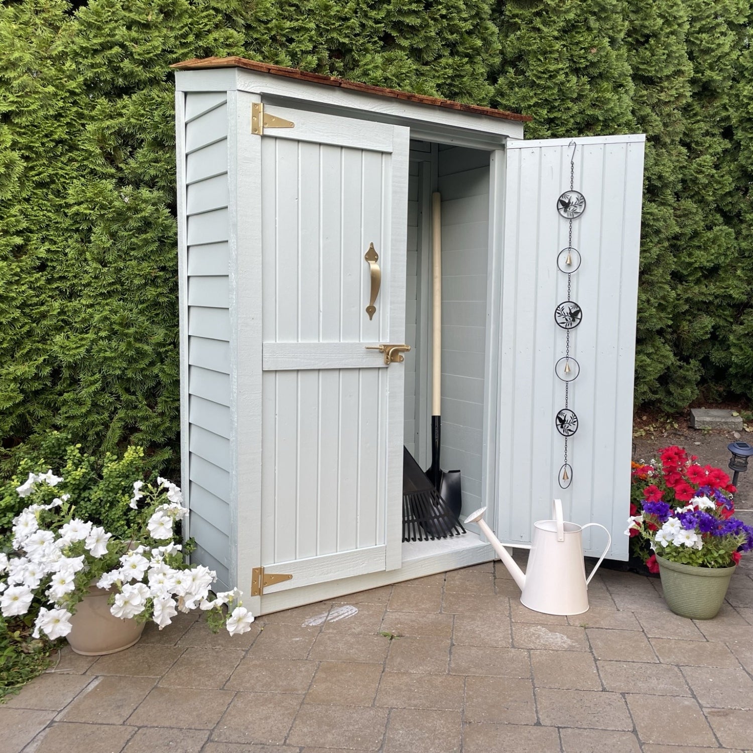OLT Cedar Tool Shed 4x2, product rendering 4