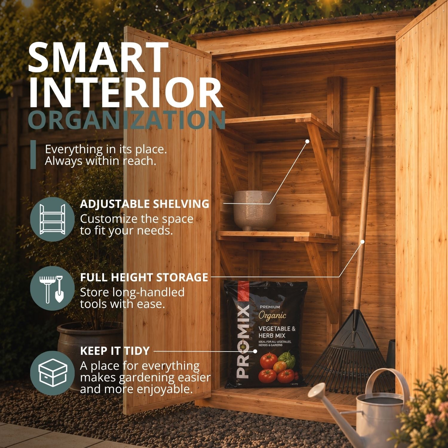 OLT Cedar Tool Shed 4’x2′