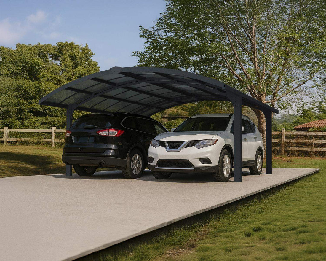 Arizona Double Carport Breeze Arch installed