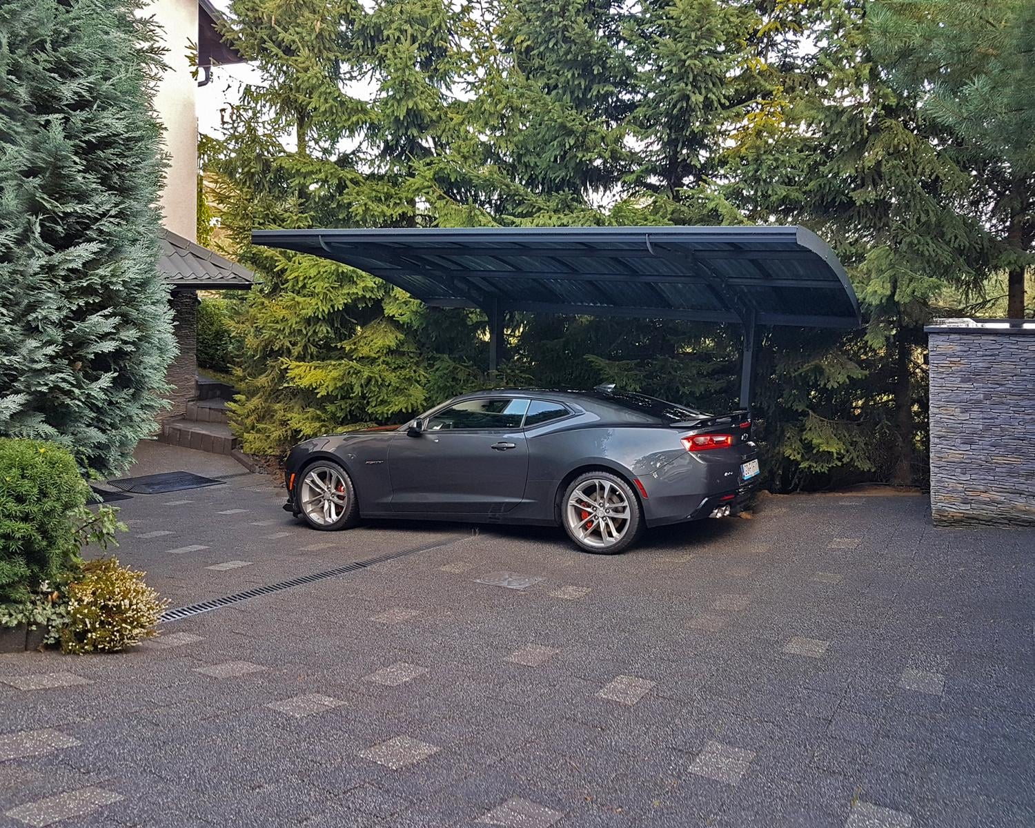 Arizona Single Carport Wave roof installed