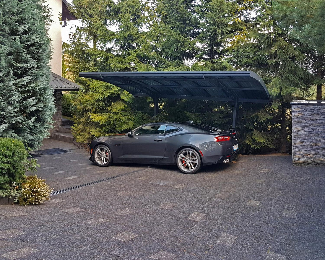 Arizona Single Carport Wave roof installed