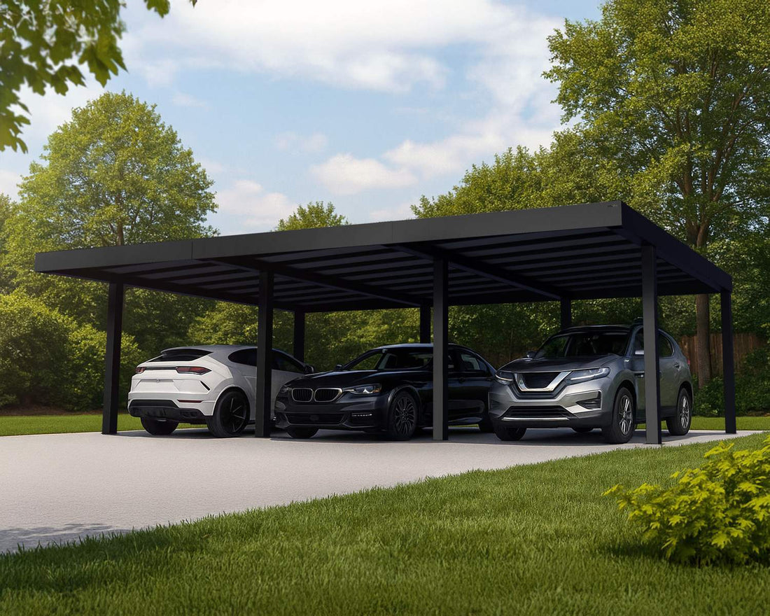 Oslo Carport 20x30 angle view