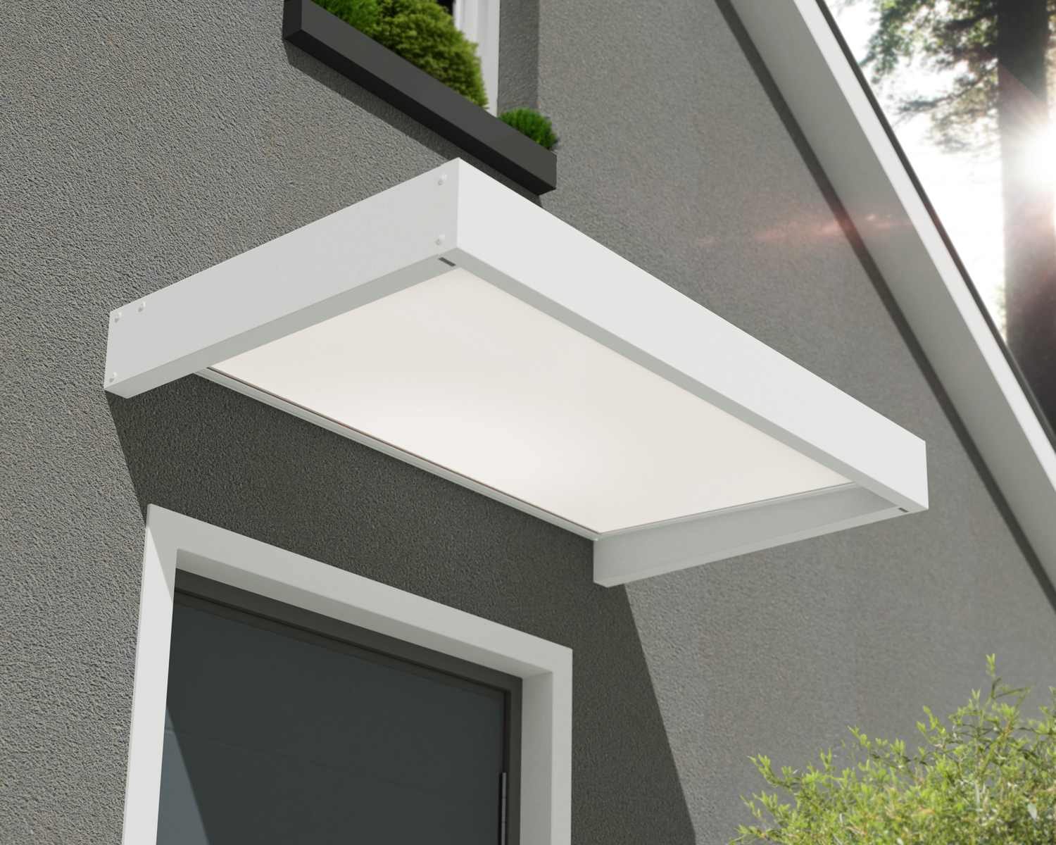 Sophia Door Awning white on white