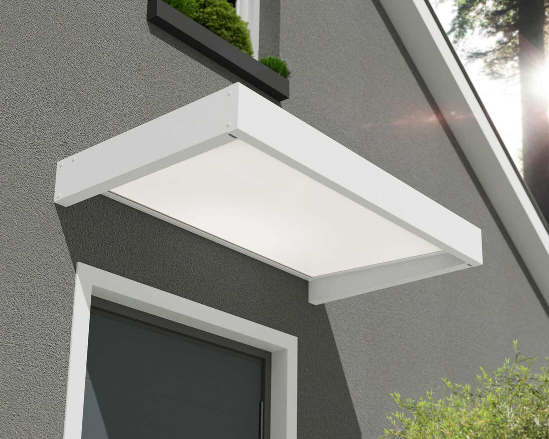 Sophia Door Awning white on white
