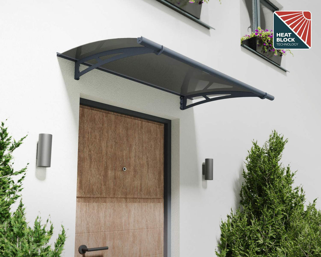 Aquila Door Awning solar grey