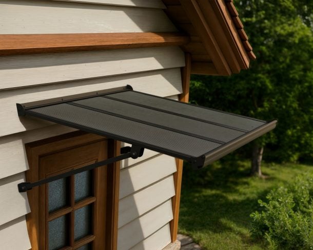 Augustine Door Awning installed