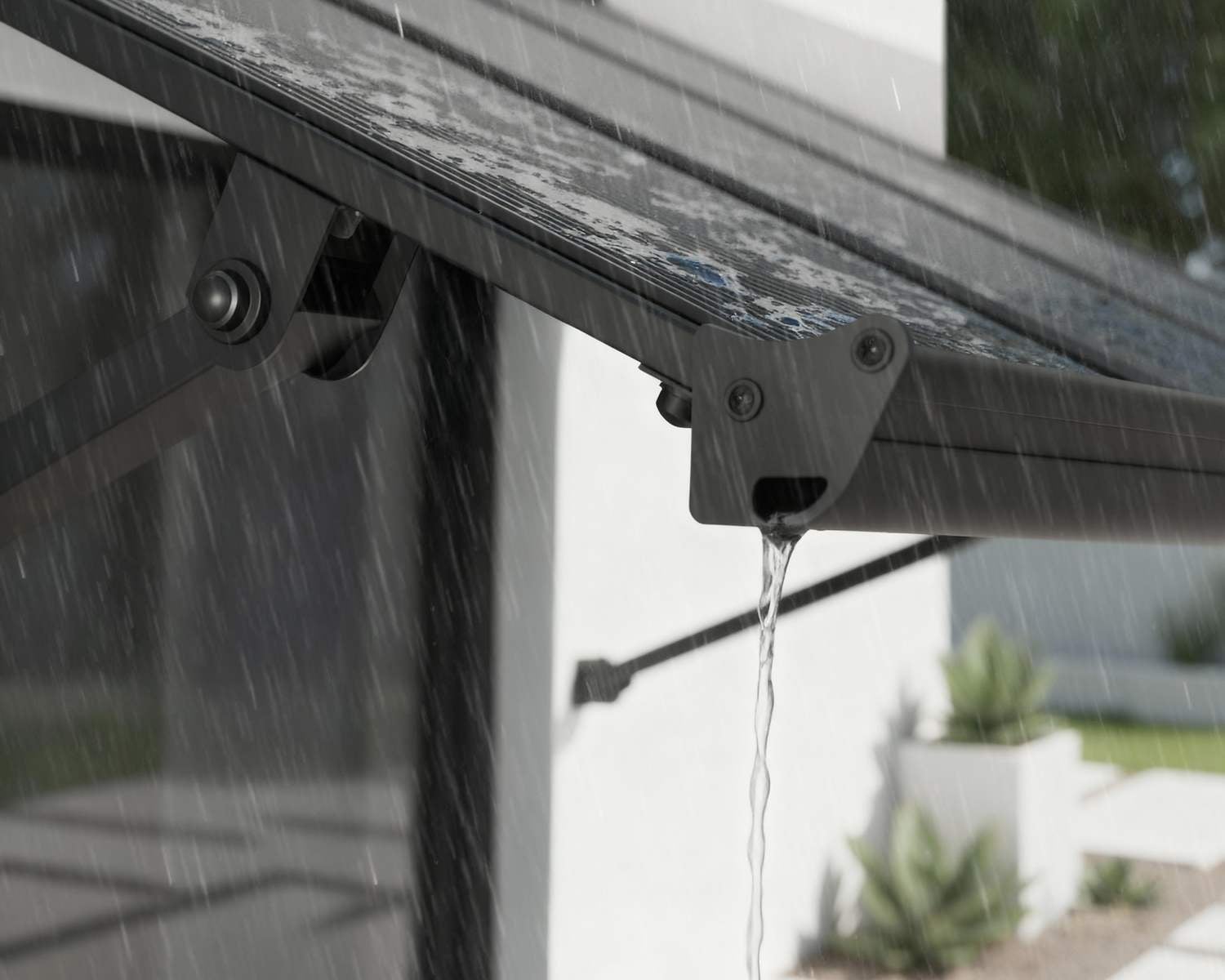 Augustine Door Awning features