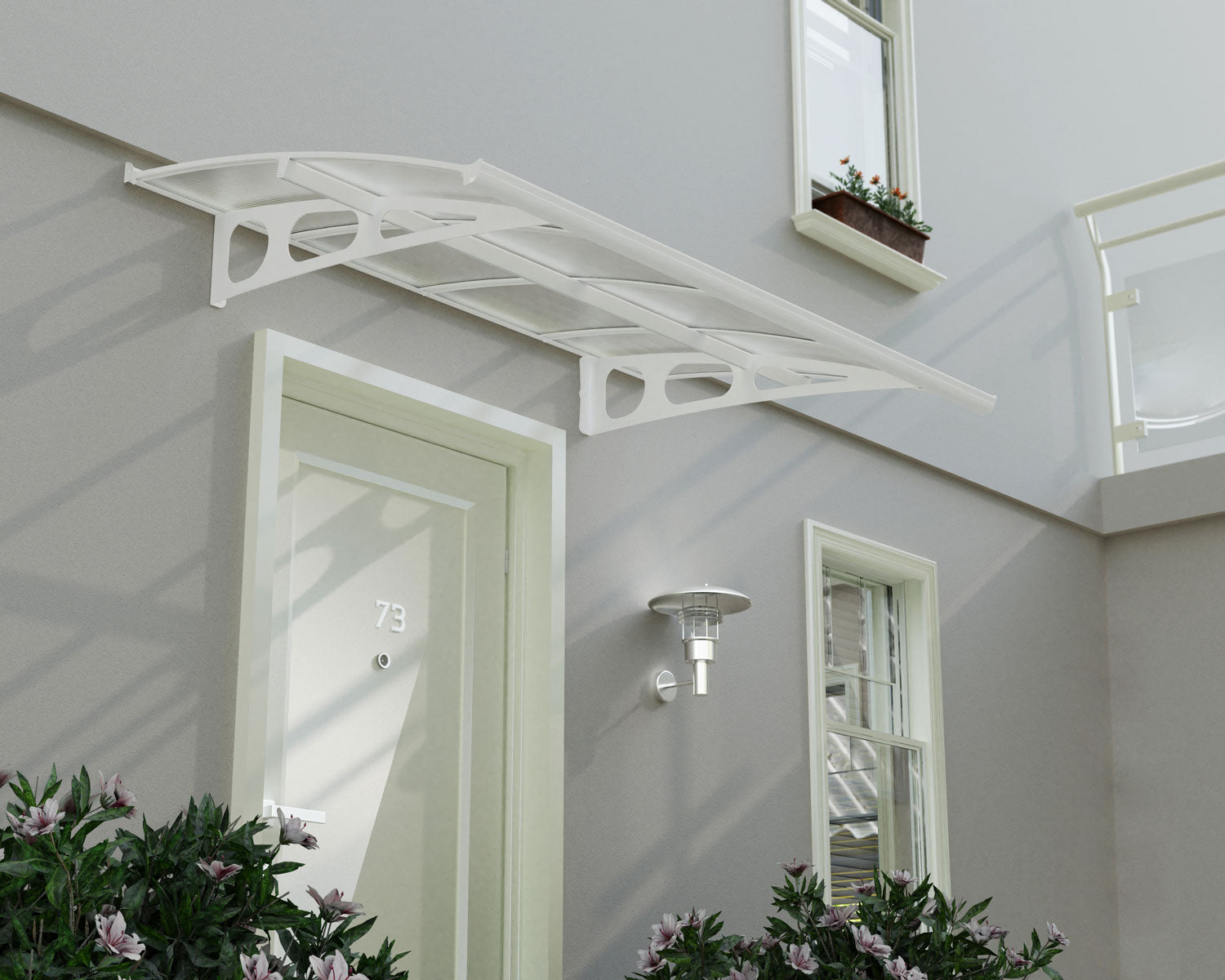 Bordeaux Door Awning installed