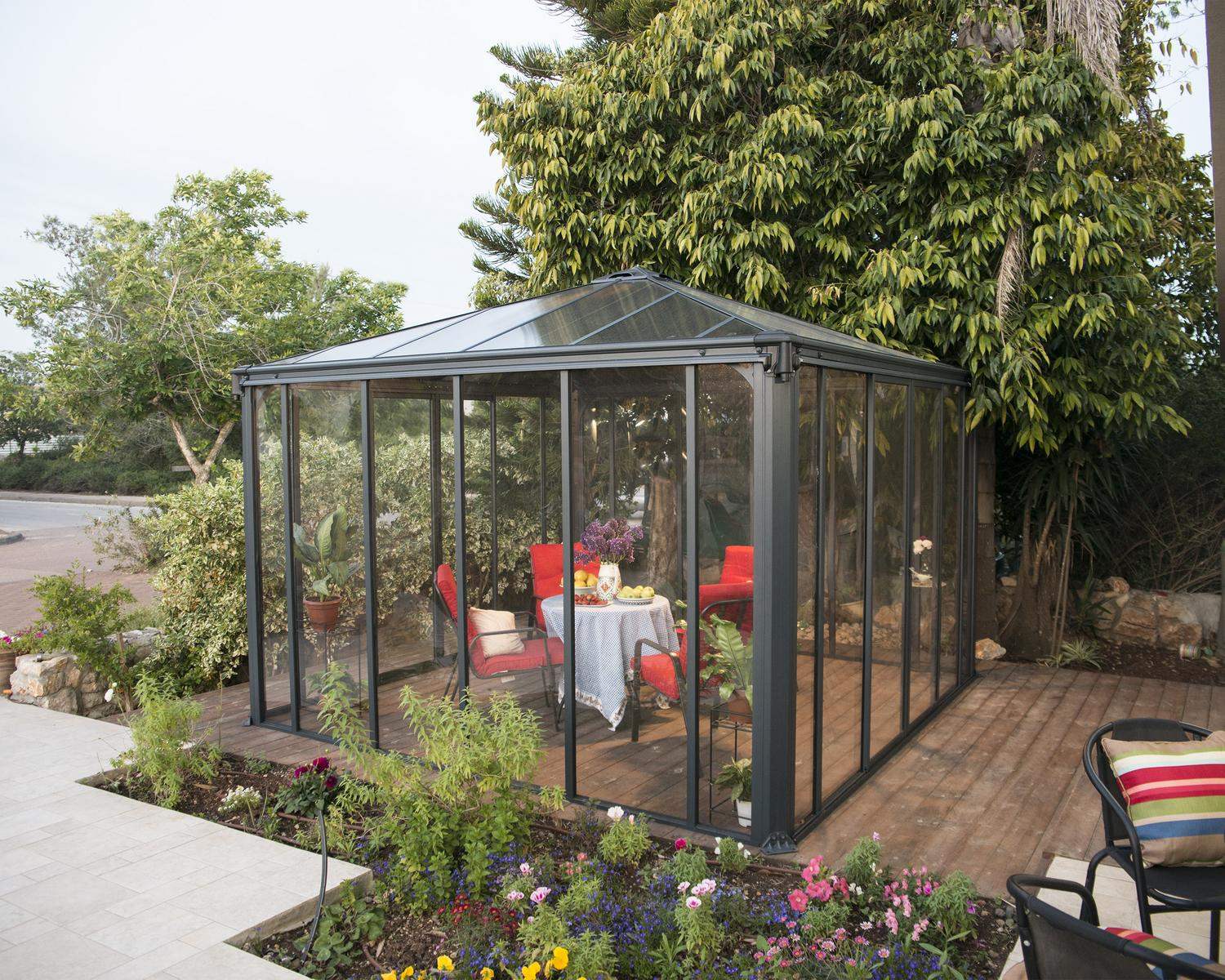Ledro Enclosed Gazebo by Canopia - 12x12