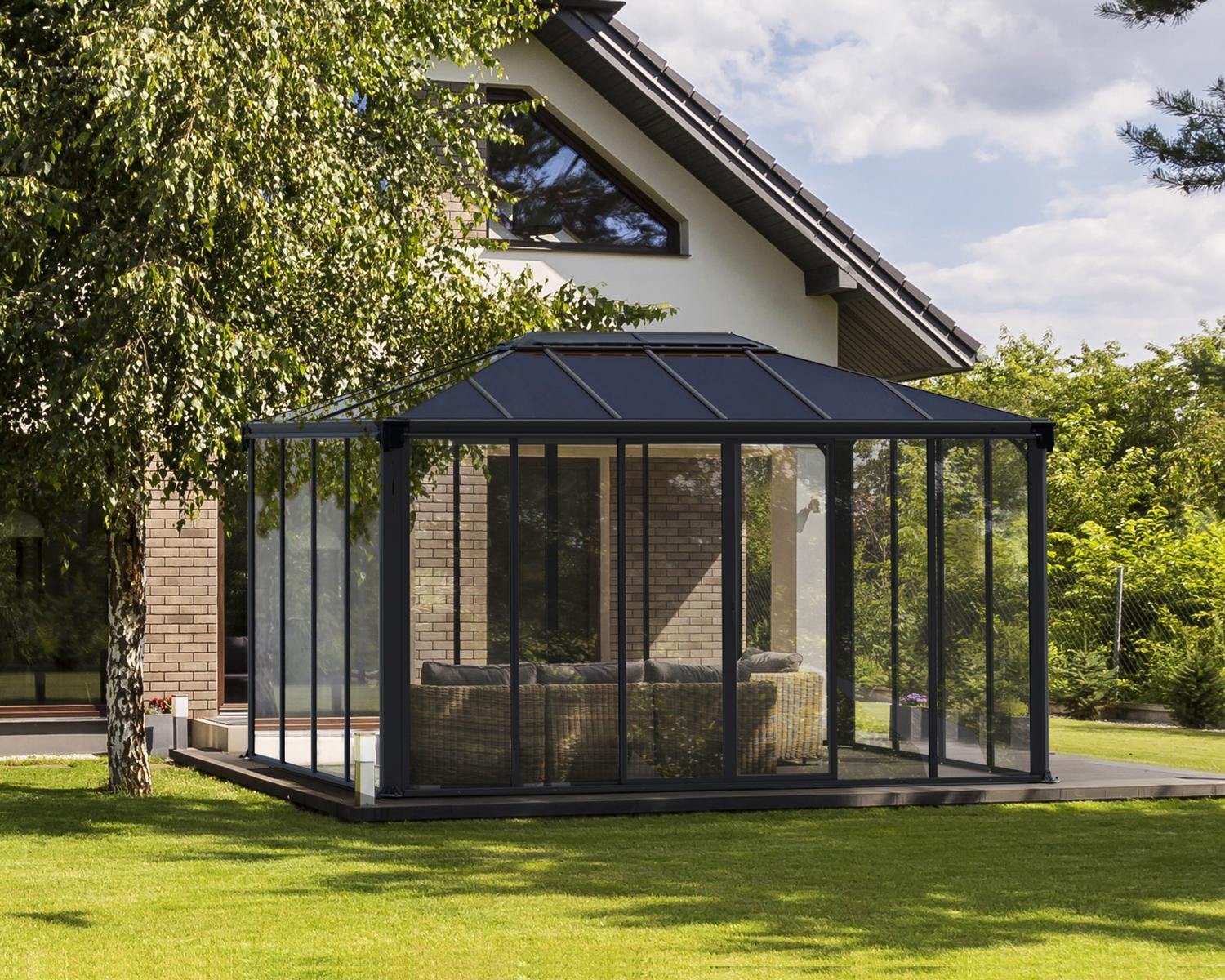 Ledro Enclosed Gazebo by Canopia - 10x14