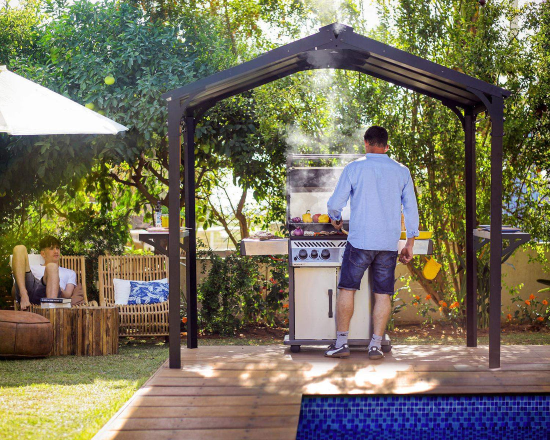 Austin Grill Gazebo second in-use angle