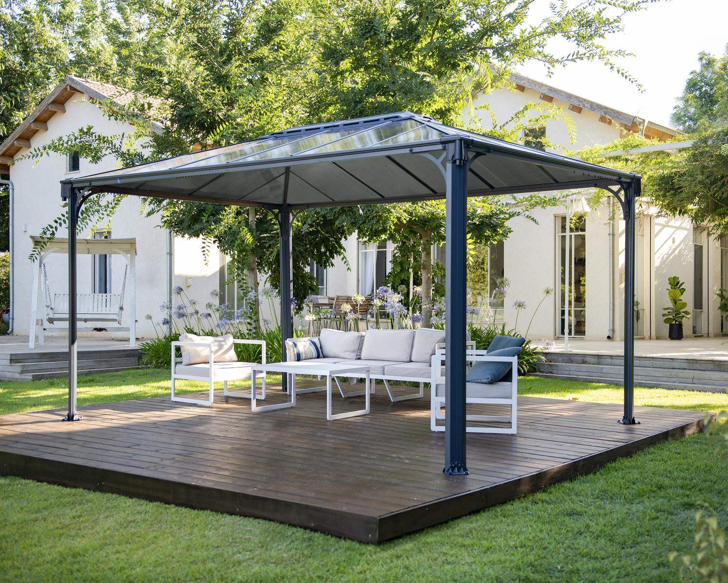Martinique Gazebo rear/side angle