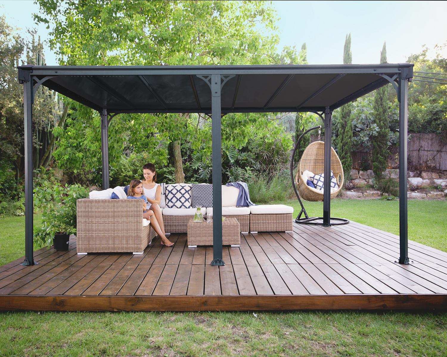 Milano Gazebo side angle