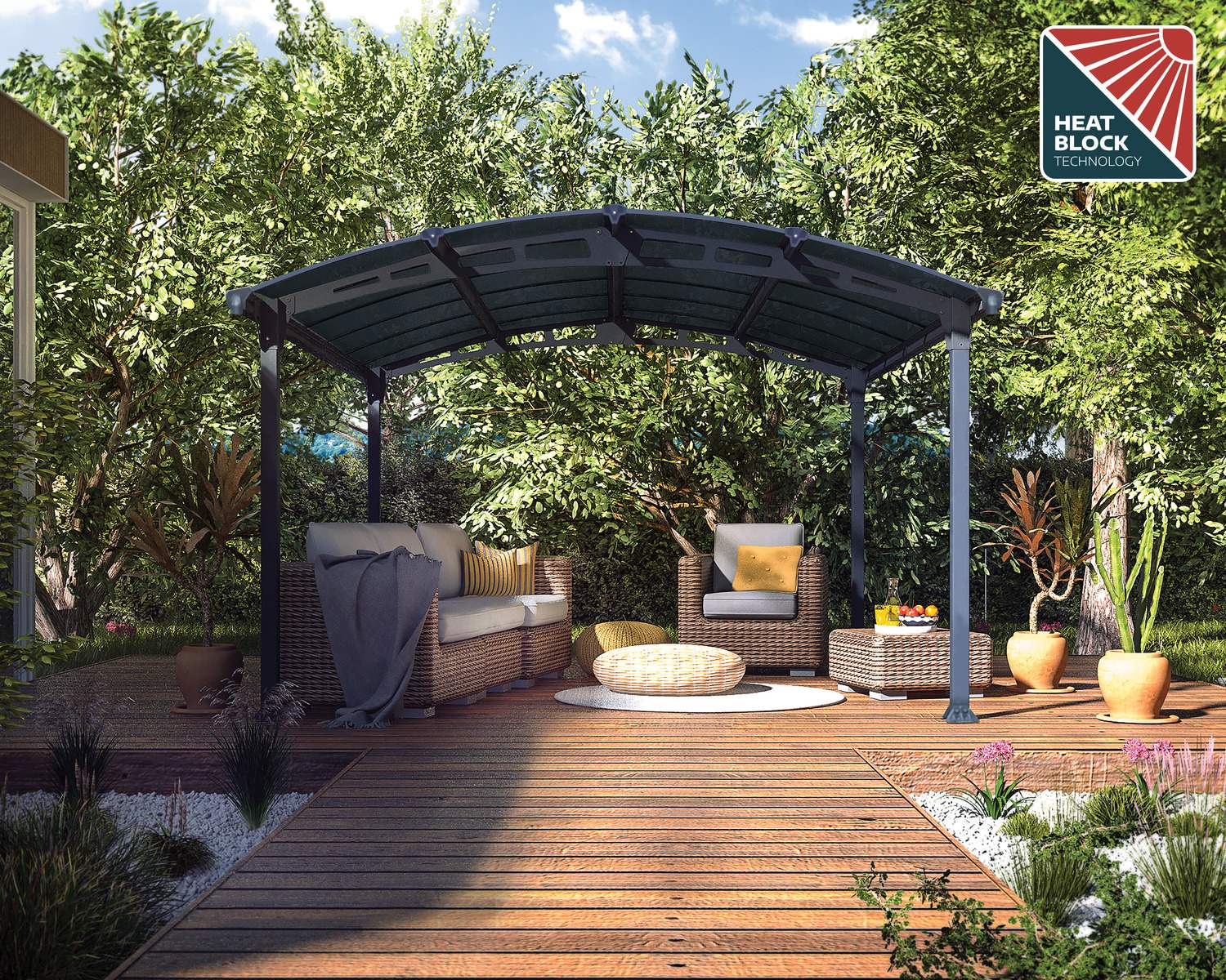 Tucson Gazebo by Canopia - outdoor setting