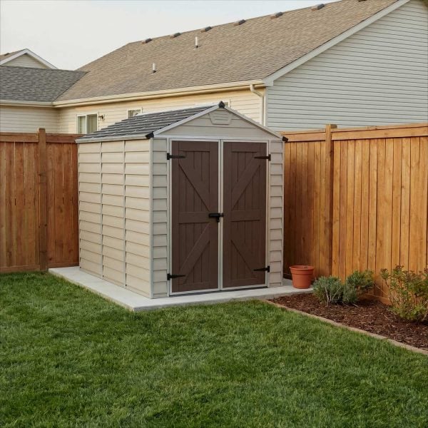 Skylight Storage Shed Tan colorway