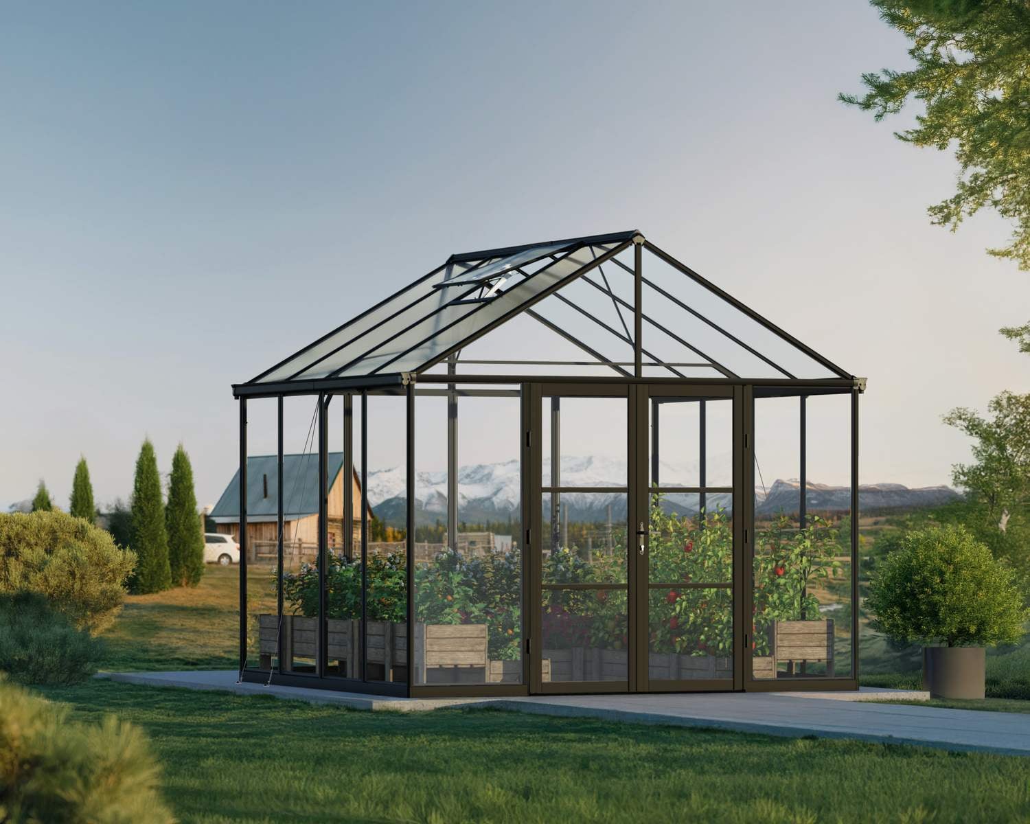 Aria Greenhouse by Canopia - outdoor setting