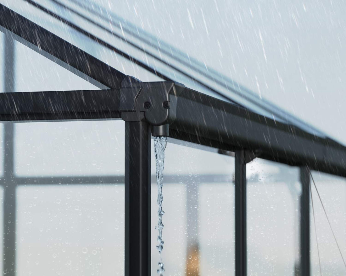 Aria Greenhouse gutter detail