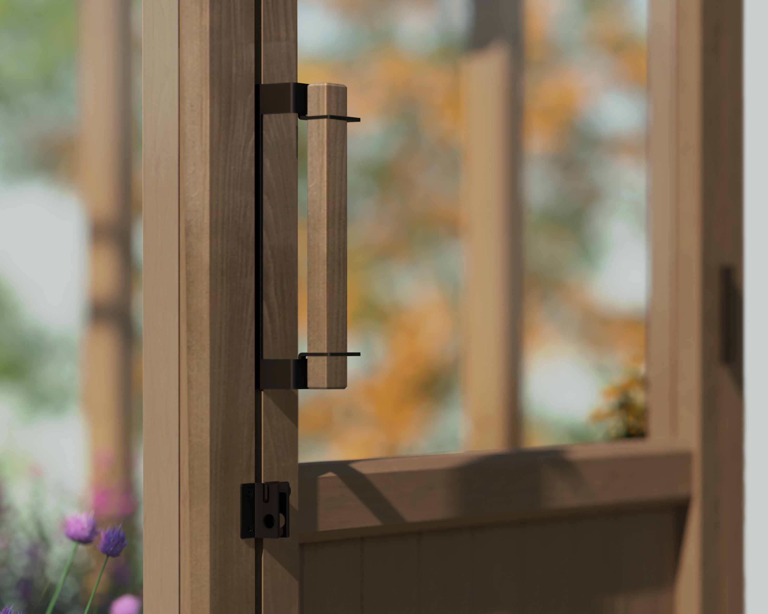 Natura Cedar Wood Greenhouse - Clear Polycarbonate pnels