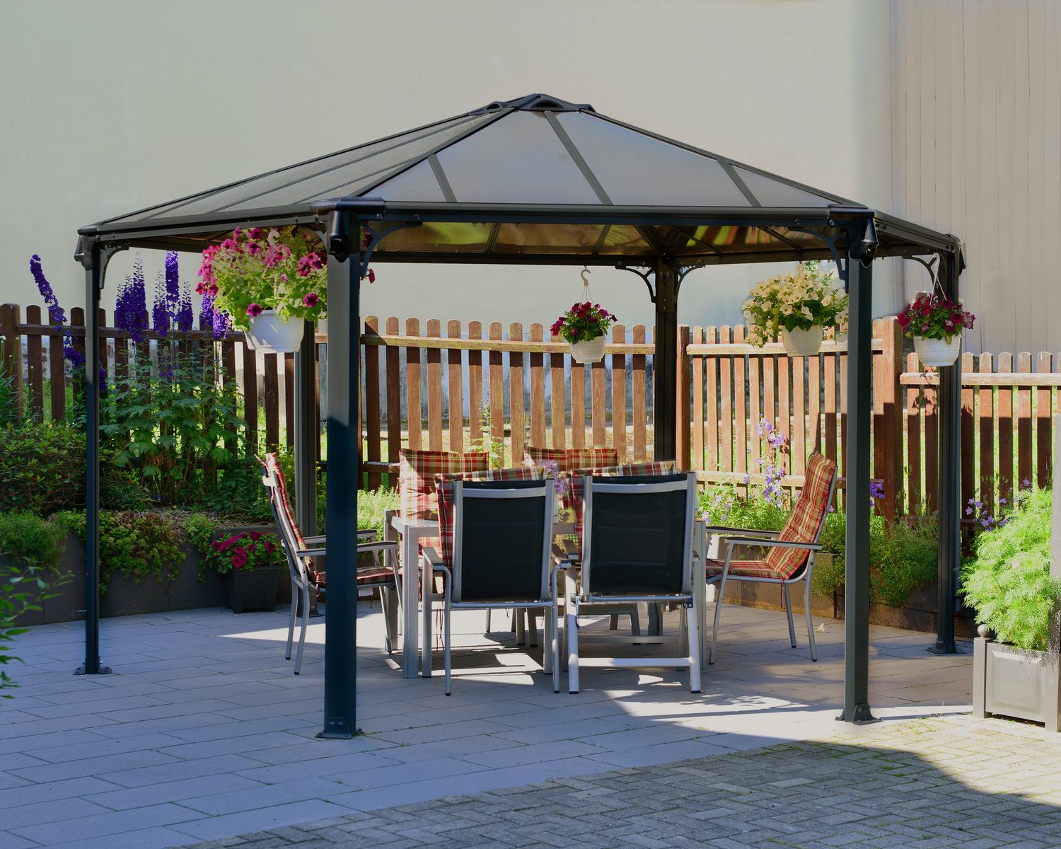 Monaco Hexagon Gazebo by Canopia