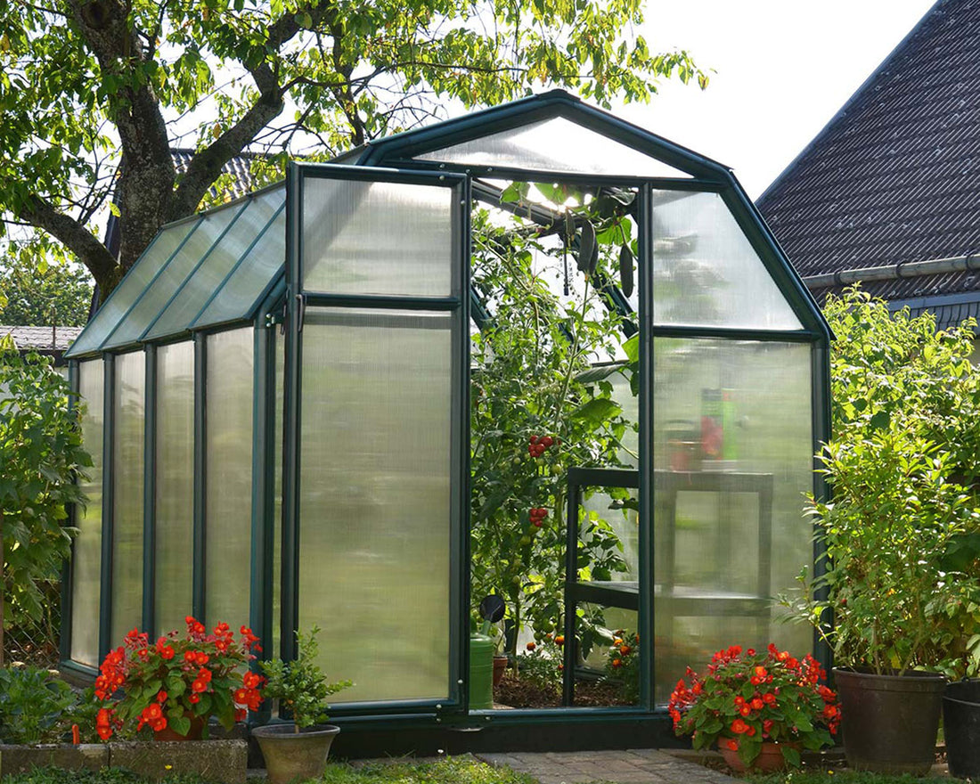 Eco Grow Greenhouse Kit in a real garden setting