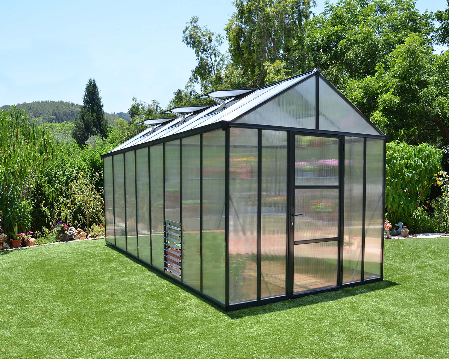 Glory hobby greenhouse installed exterior, main product shot