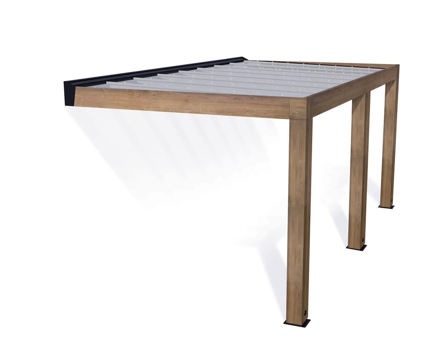 Helsinki Cedar Patio Cover by Canopia - studio view