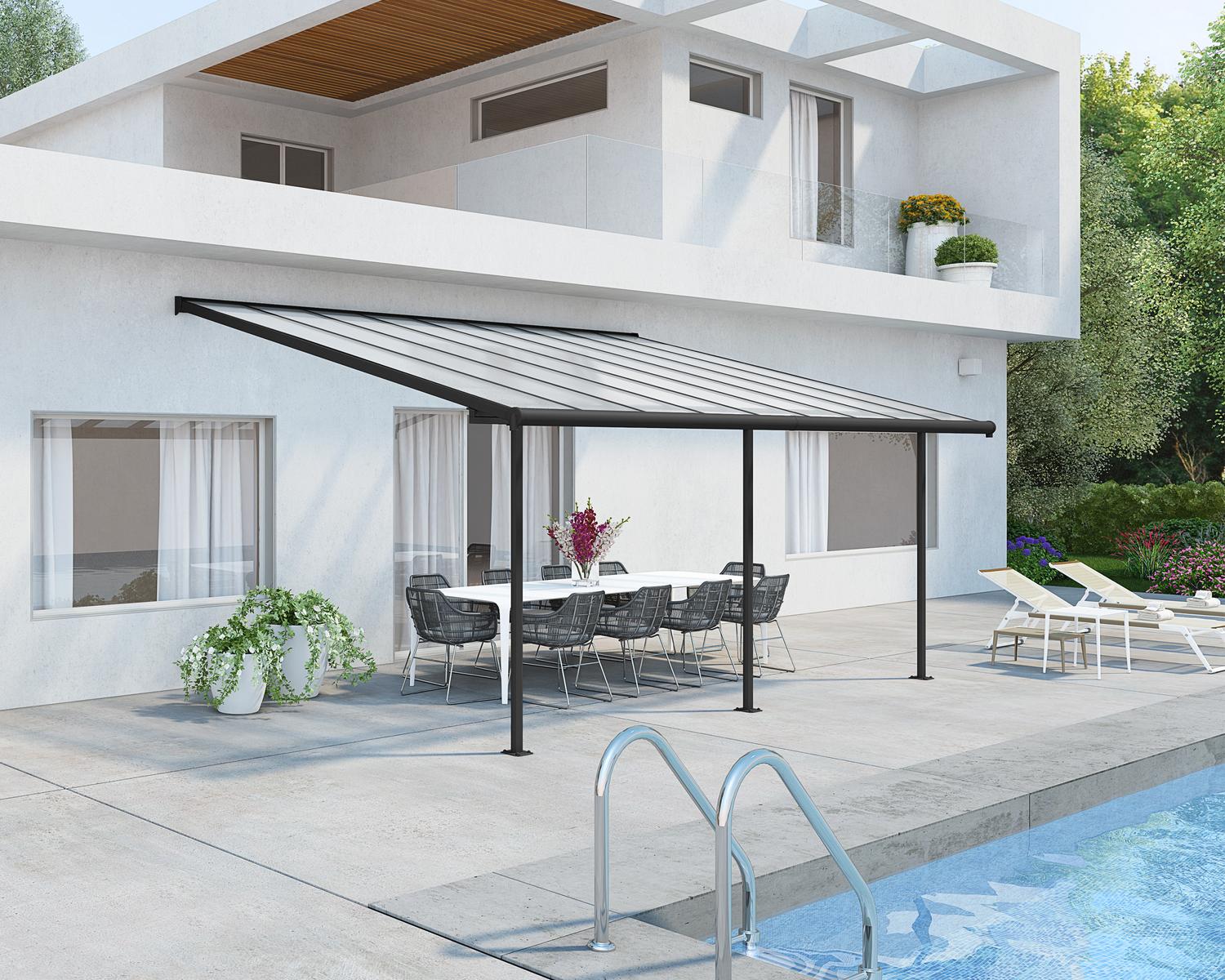 Sierra Patio Cover by Canopia - mounted on house