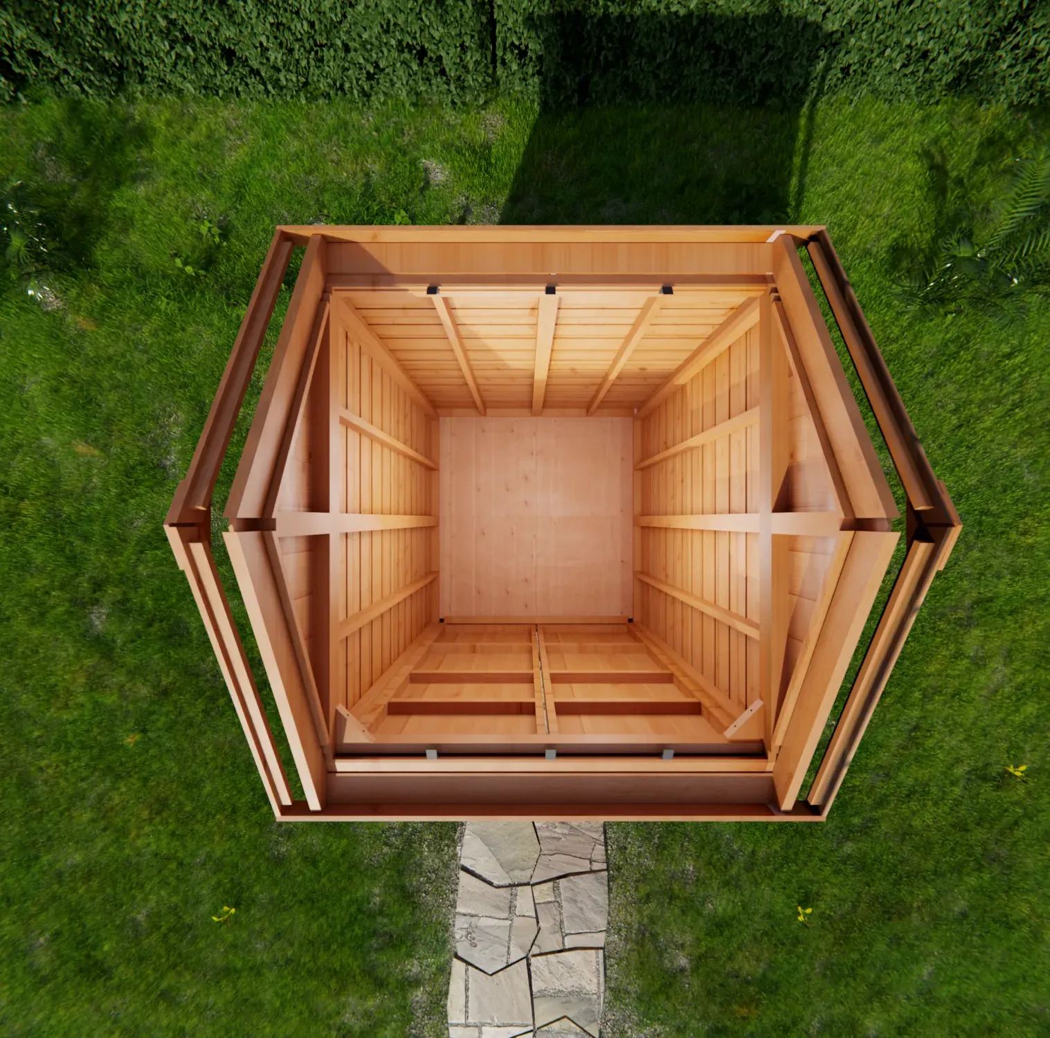 OLT 6x6  Cedar Storage Shed