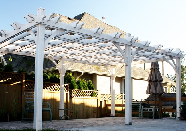 Cedar Pergola, 12x20 size, additional view