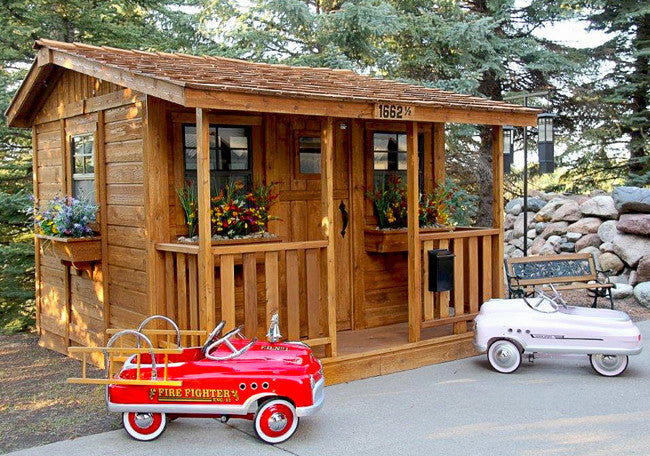 Cozy Cabin Cedar Playhouse, additional exterior view