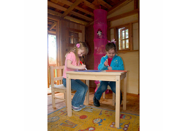 Cozy Cabin Cedar Playhouse interior view