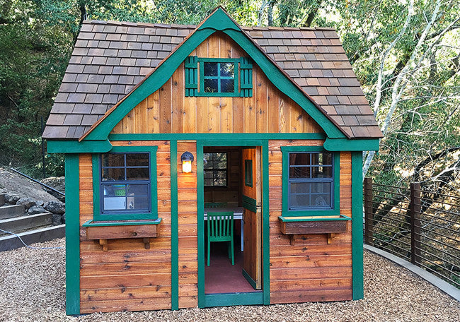 Lauren's Cottage Cedar Playhouse window detail