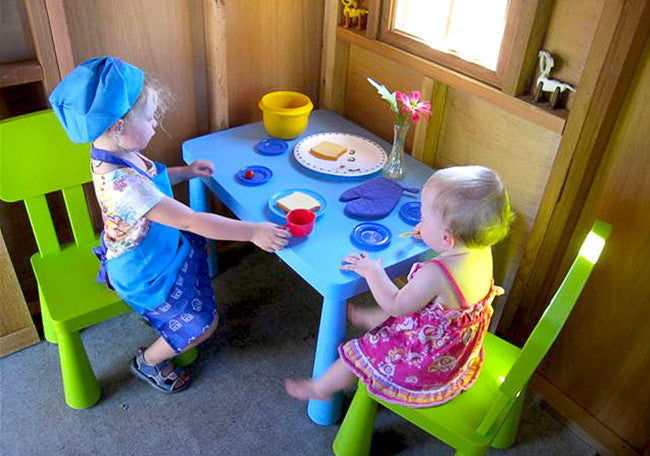 OLT Sunflower Cedar Playhouse interior view