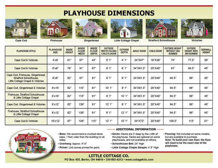 Stratford Schoolhouse Playhouse  by Little Cottage Co.